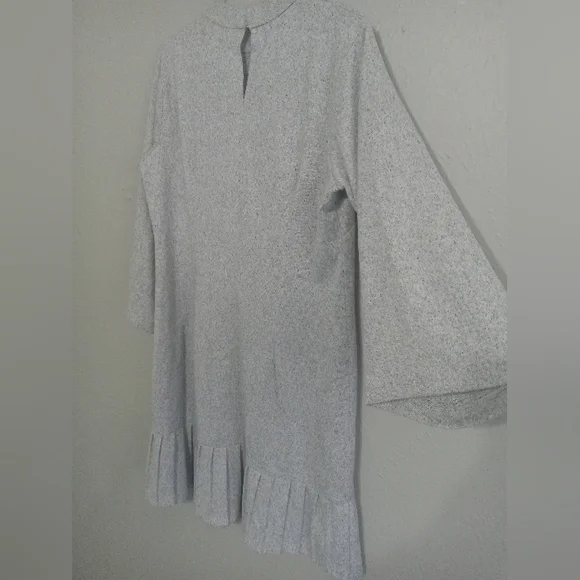 Half Sleeve Hacci Knit Mock Neck Size‎ M Swing Dress - Picture 5 of 7